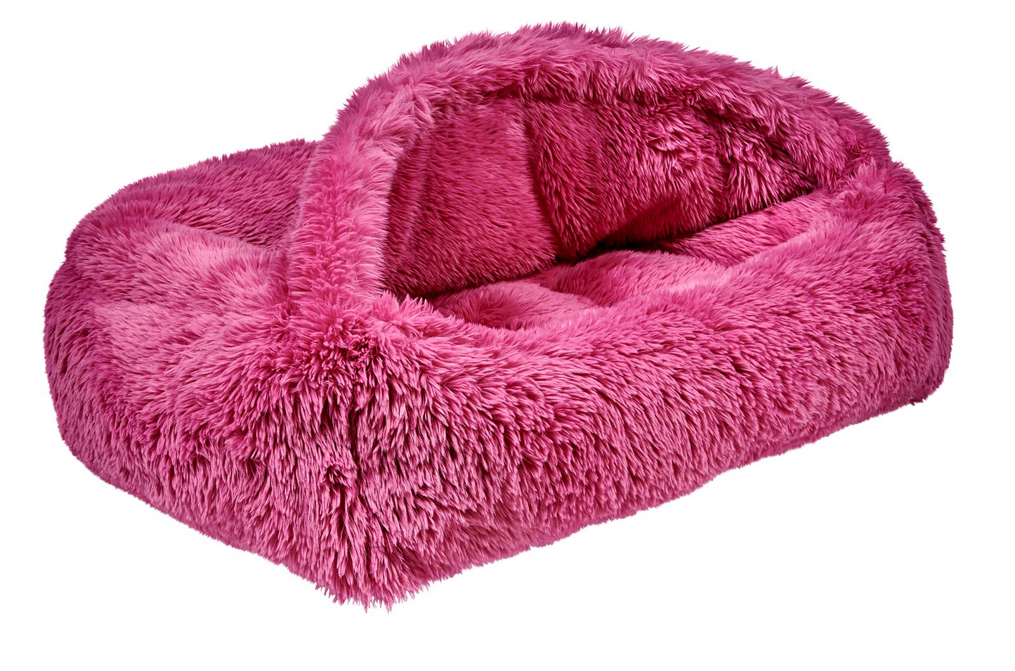 Canopy Cozy Dog Bed | Plush Covered Bed for Calm & Comfort
