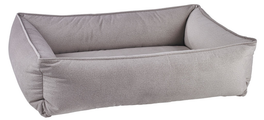 Urban Lounger Dog Bed – Sandstone with Orthopaedic Fibre-Topped Bottom Insert, Zippered Removable Washable Cover, High-Memory Polyester Bolster, Durable Upholstery, Sleek Modern Design