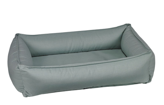 Urban Lounger Dog Bed – Seafoam with Orthopaedic Fibre-Topped Bottom Insert, Zippered Removable Washable Cover, High-Memory Polyester Bolster, Durable Upholstery, Sleek Modern Design