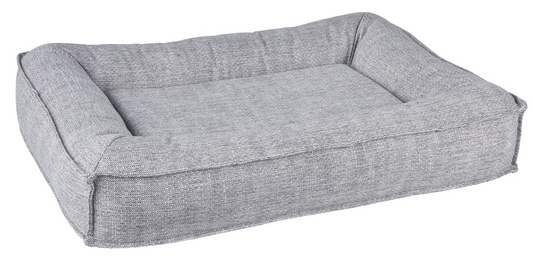Divine Futon Allumina Dog Bed – Low-Profile Upholstery Fabric with Overstuffed Bolsters & Cool Gel Memory Foam Cushion, Removable Washable Cover, Ideal for Large Breed Dogs