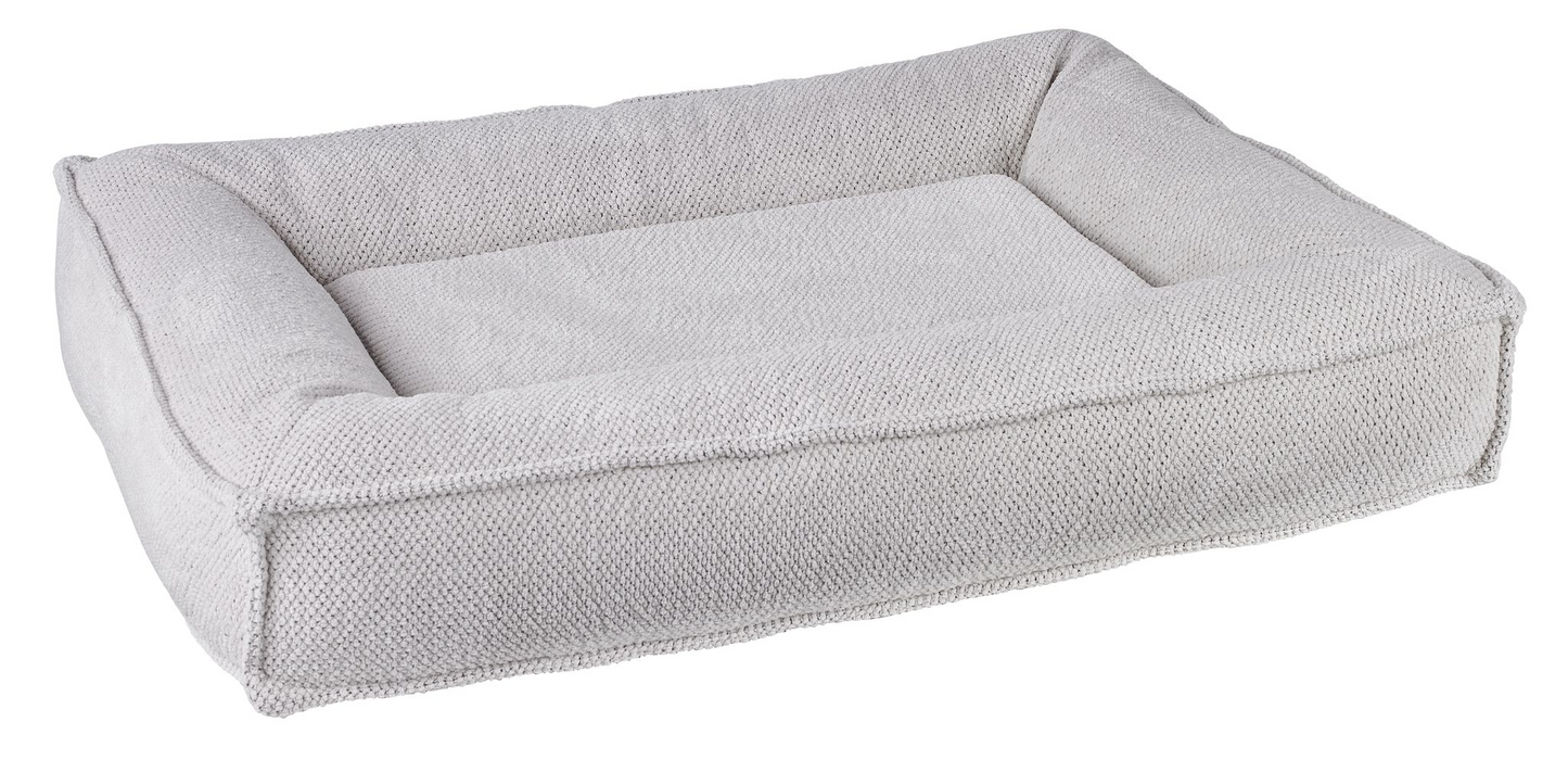 Divine Futon Aspen Dog Bed – Low-Profile Upholstery Fabric with Overstuffed Bolsters & Cool Gel Memory Foam Cushion, Removable Washable Cover, Ideal for Large Breed Dogs