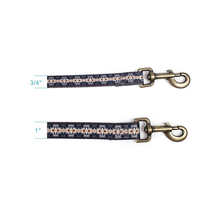Pendleton Adventure Leash | Recycled Polyester Dual-Snap Dog Lead with D-Ring — Made in USA