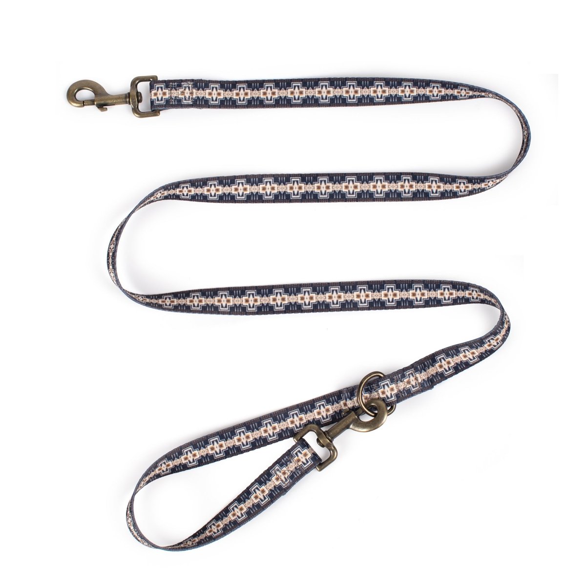 Pendleton Adventure Leash | Recycled Polyester Dual-Snap Dog Lead with D-Ring — Made in USA