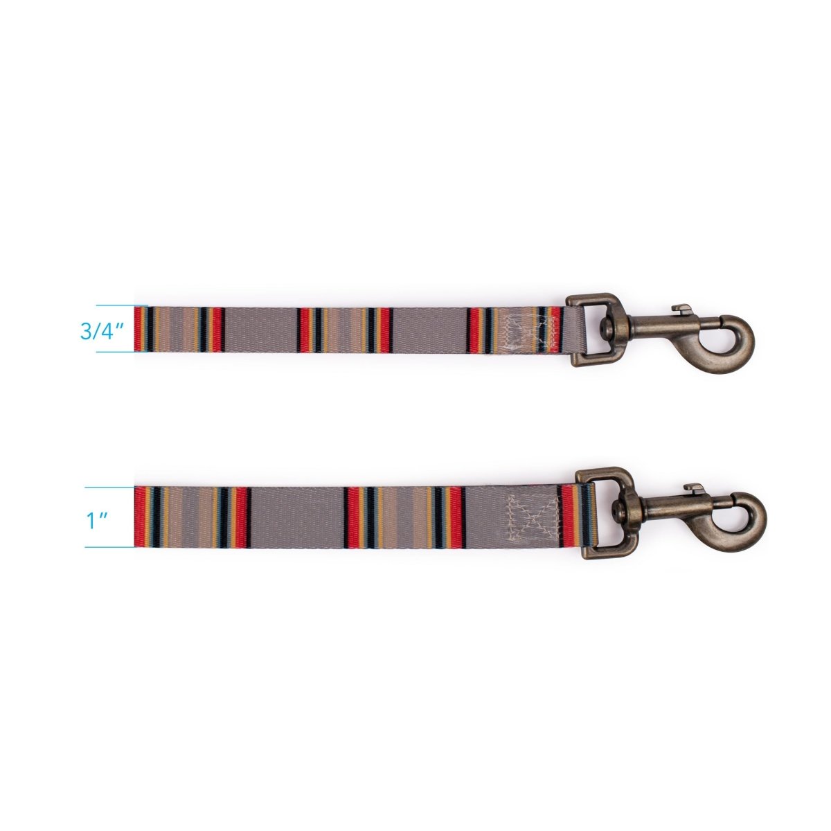 Pendleton Adventure Leash | Recycled Polyester Dual-Snap Dog Lead with D-Ring — Made in USA
