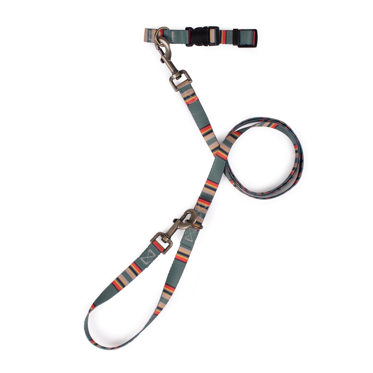 Pendleton Adventure Leash | Recycled Polyester Dual-Snap Dog Lead with D-Ring — Made in USA