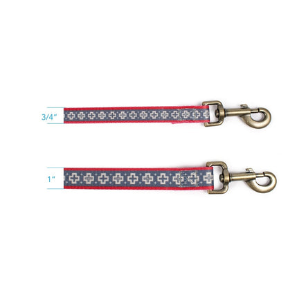 Pendleton Adventure Leash | Recycled Polyester Dual-Snap Dog Lead with D-Ring — Made in USA