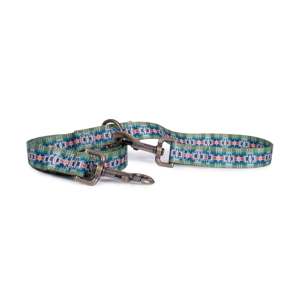 Pendleton Adventure Leash | Recycled Polyester Dual-Snap Dog Lead with D-Ring — Made in USA