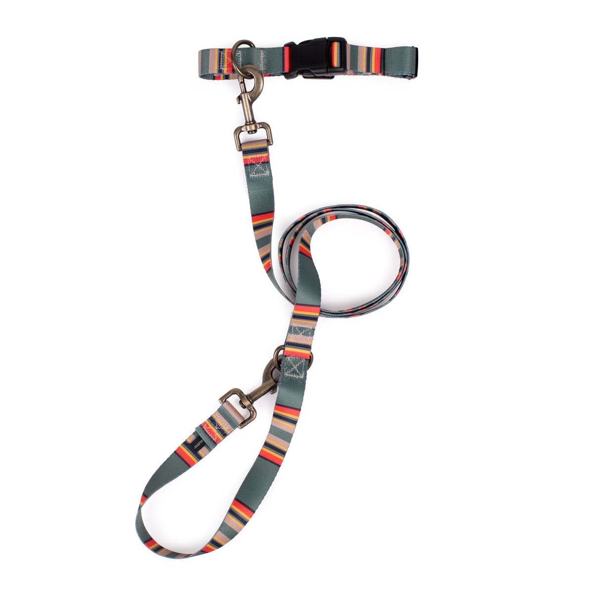 Pendleton Adventure Leash | Recycled Polyester Dual-Snap Dog Lead with D-Ring — Made in USA
