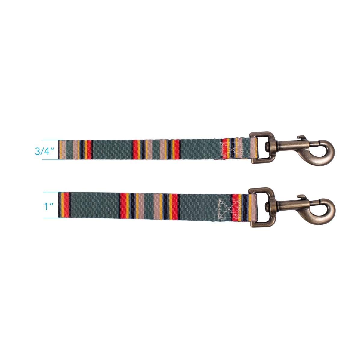 Pendleton Adventure Leash | Recycled Polyester Dual-Snap Dog Lead with D-Ring — Made in USA