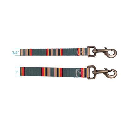 Pendleton Adventure Leash | Recycled Polyester Dual-Snap Dog Lead with D-Ring — Made in USA