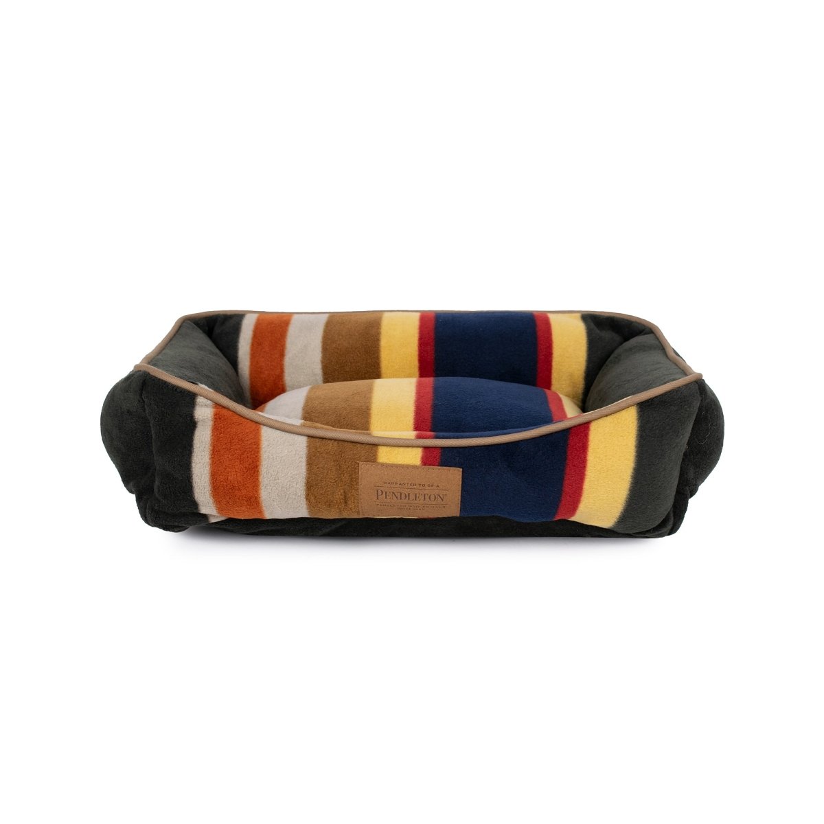 Pendleton Badlands National Park Kuddler Fleece Dog Bed | 320 GSM Polar Fleece Bolster Bed with Recycled MemoryFiber™ & Washable Cover