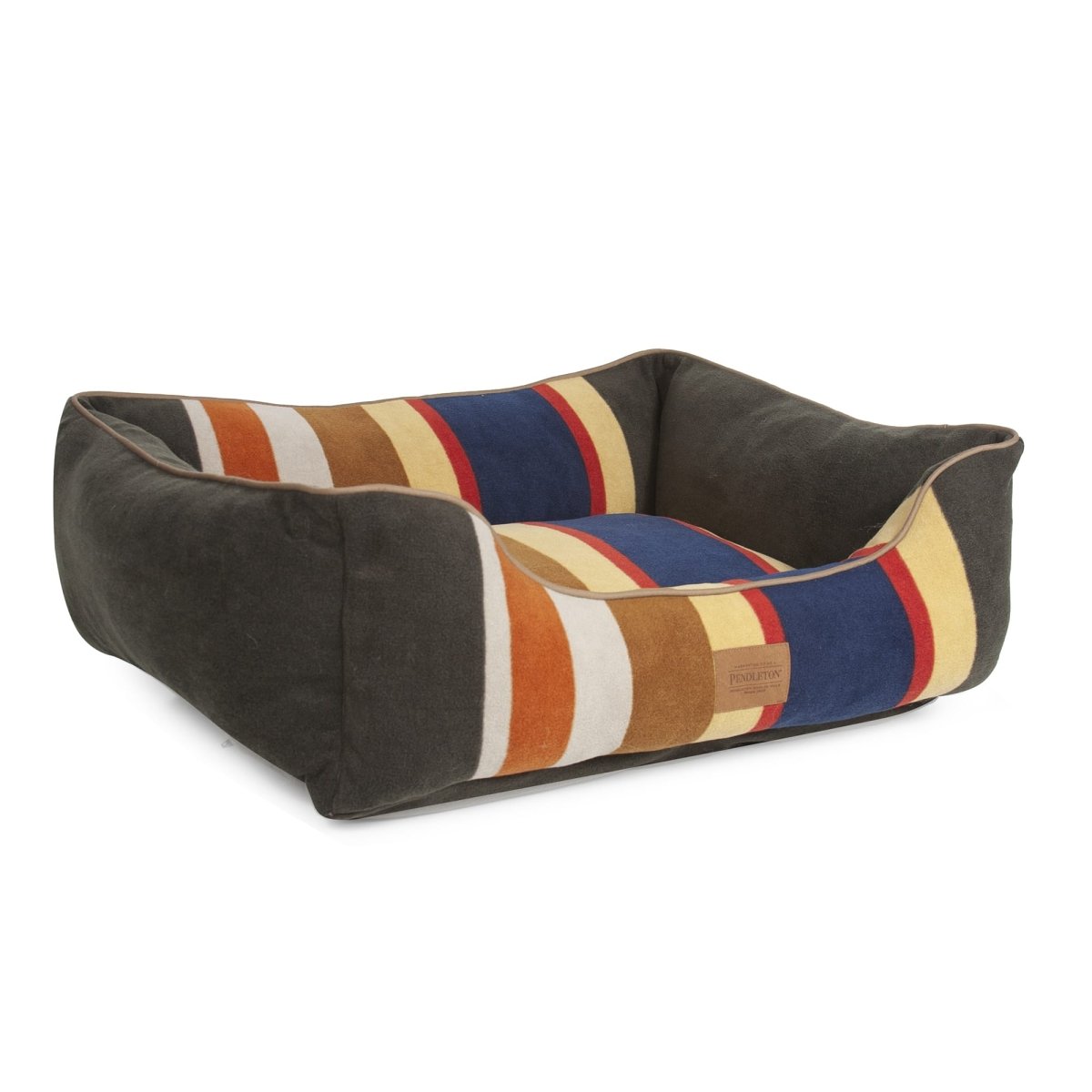 Pendleton Badlands National Park Kuddler Fleece Dog Bed | 320 GSM Polar Fleece Bolster Bed with Recycled MemoryFiber™ & Washable Cover
