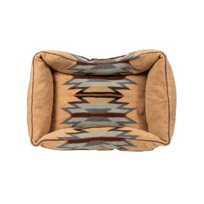 Pendleton Berber Kuddler | Plush Bolster Dog Bed with Recycled Fill & Washable Cover