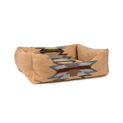 Pendleton Berber Kuddler | Plush Bolster Dog Bed with Recycled Fill & Washable Cover