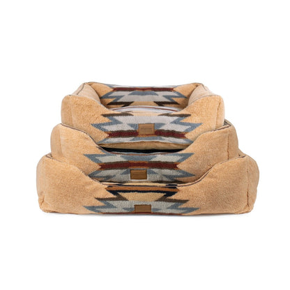 Pendleton Berber Kuddler | Plush Bolster Dog Bed with Recycled Fill & Washable Cover