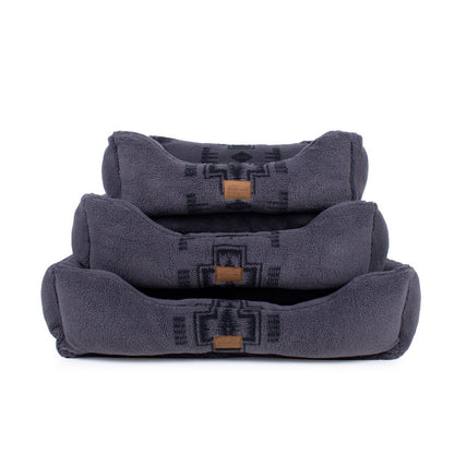 Pendleton Berber Kuddler | Plush Bolster Dog Bed with Recycled Fill & Washable Cover