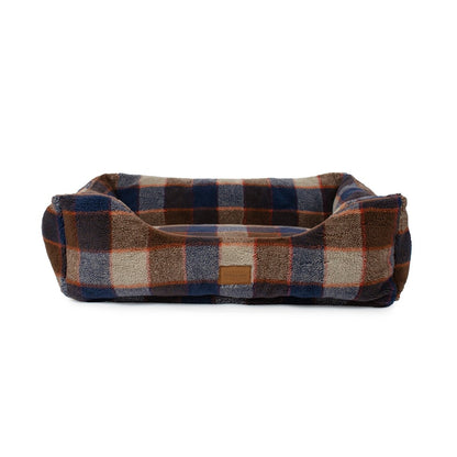 Pendleton Berber Kuddler | Plush Bolster Dog Bed with Recycled Fill & Washable Cover