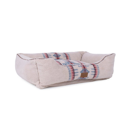 Pendleton Berber Kuddler | Plush Bolster Dog Bed with Recycled Fill & Washable Cover