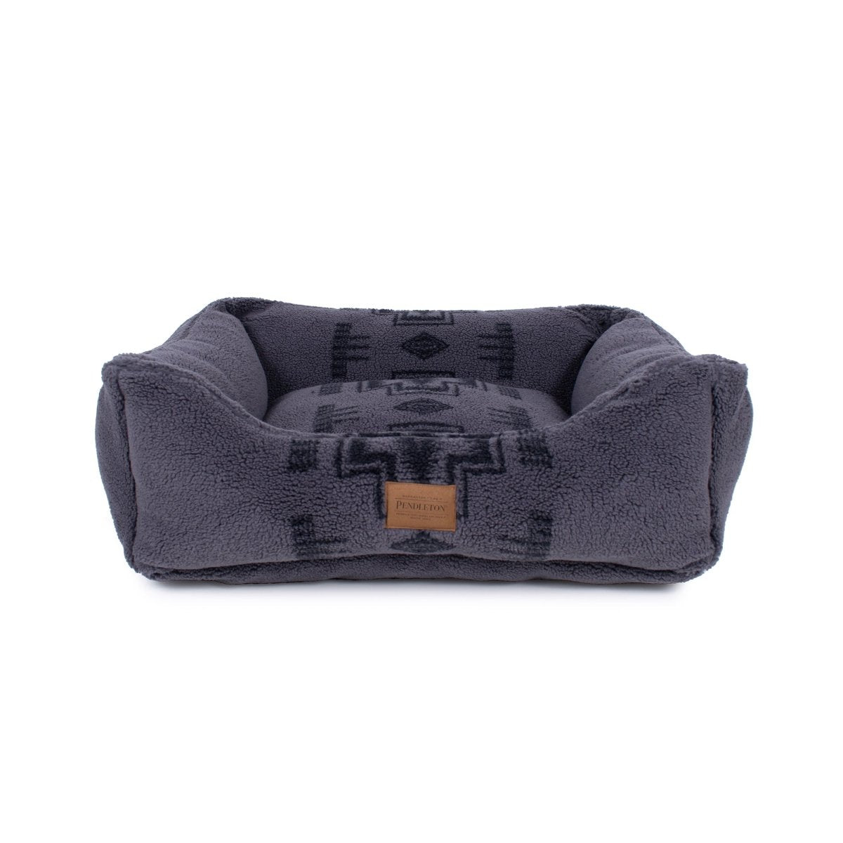 Pendleton Berber Kuddler | Plush Bolster Dog Bed with Recycled Fill & Washable Cover