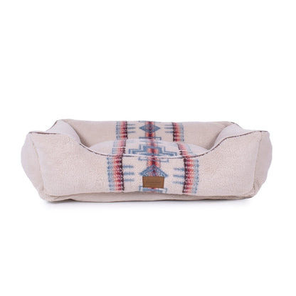 Pendleton Berber Kuddler | Plush Bolster Dog Bed with Recycled Fill & Washable Cover