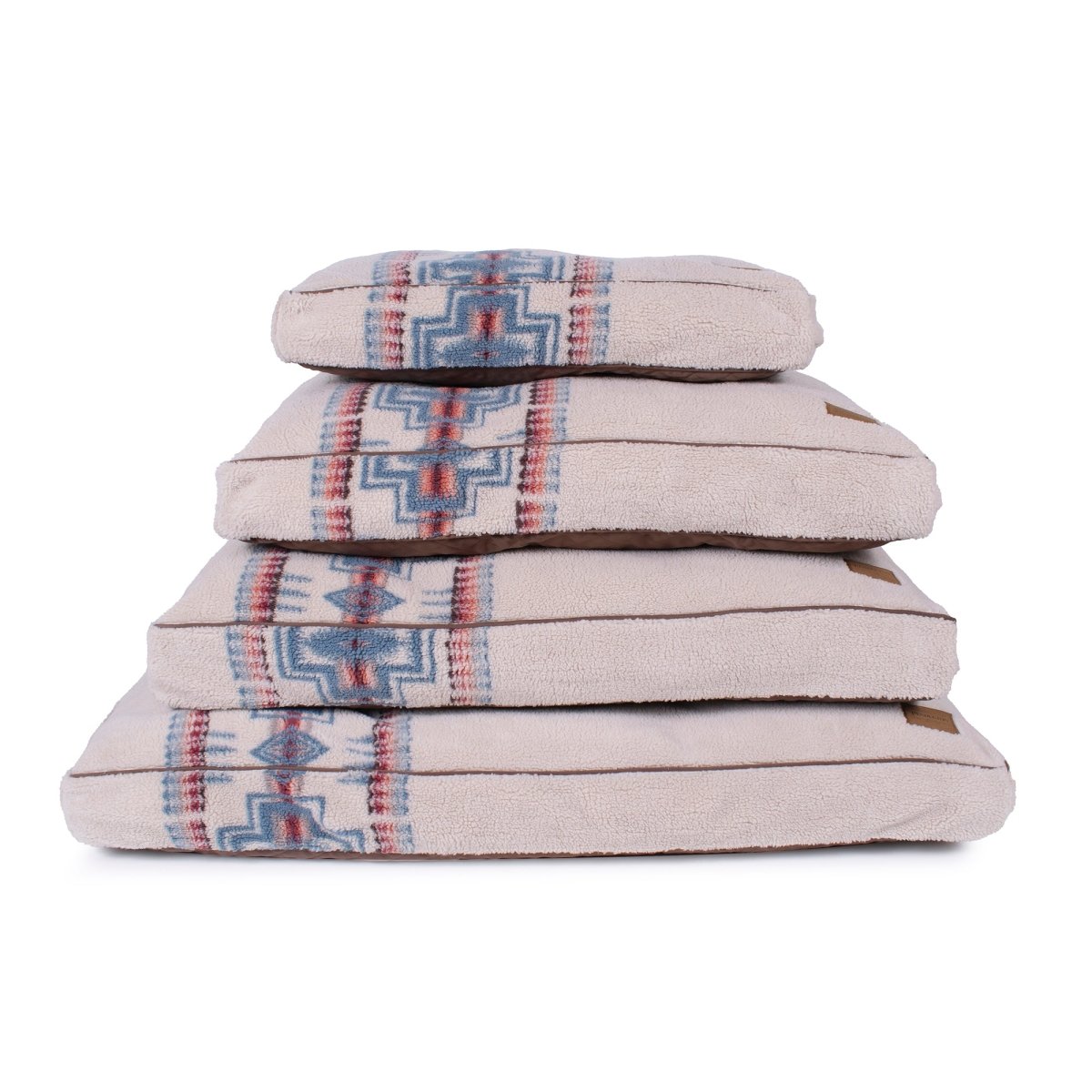 Pendleton Berber Pet Napper | Cozy Woven Berber Dog Bed with Recycled Fill or Memory Foam & Washable Cover