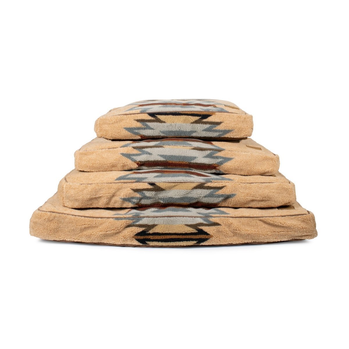 Pendleton Berber Pet Napper | Cozy Woven Berber Dog Bed with Recycled Fill or Memory Foam & Washable Cover