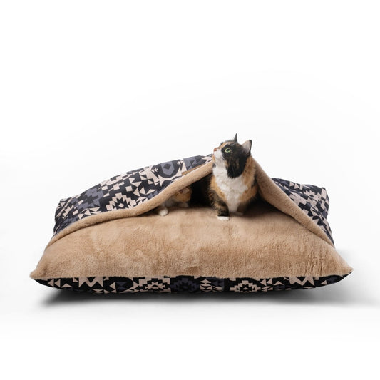 Pendleton Burrow Bed | Cozy Faux Fur Nest with CertiPUR-US® Memory Foam & Washable Cover (3 Sizes)