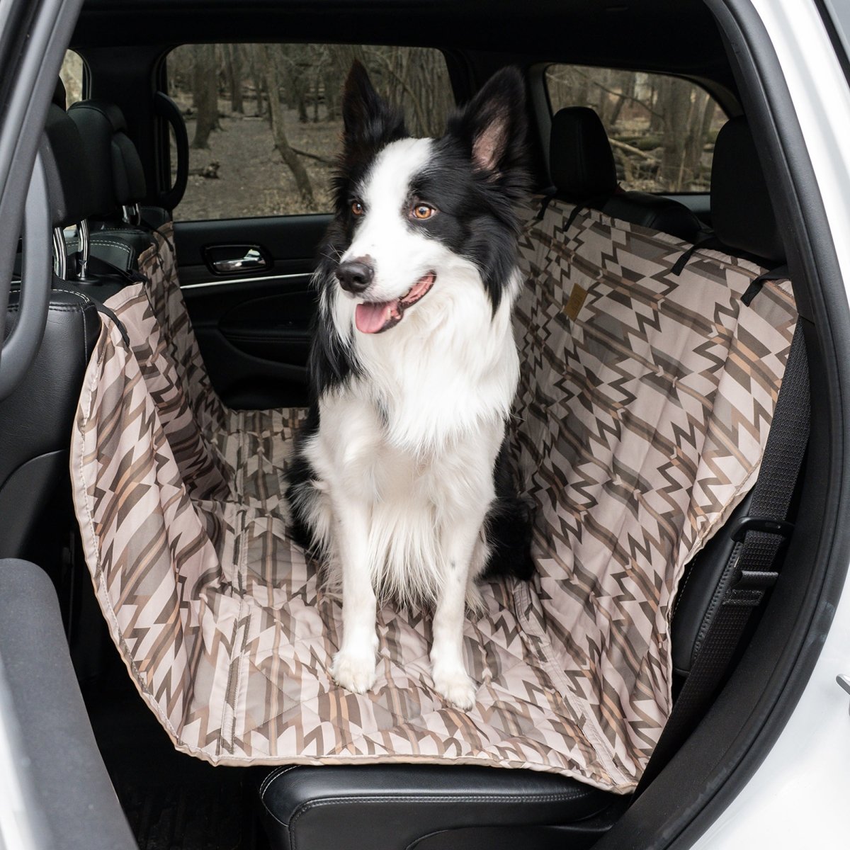 Pendleton Car Hammock | Water-Resistant Bench & Hammock-Style Dog Seat Cover with Non-Slip Backing