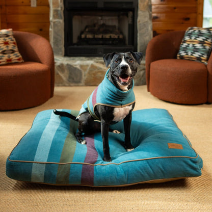 Pendleton Classic Pet Napper | Iconic Pattern Dog Bed with Recycled Fill or Memory Foam & Washable Cover
