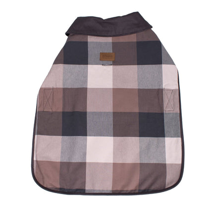 Pendleton Plaid Pet Coat | Warm Woven Cotton Jacket with Quilted Lining, Adjustable Belt & Leash Access
