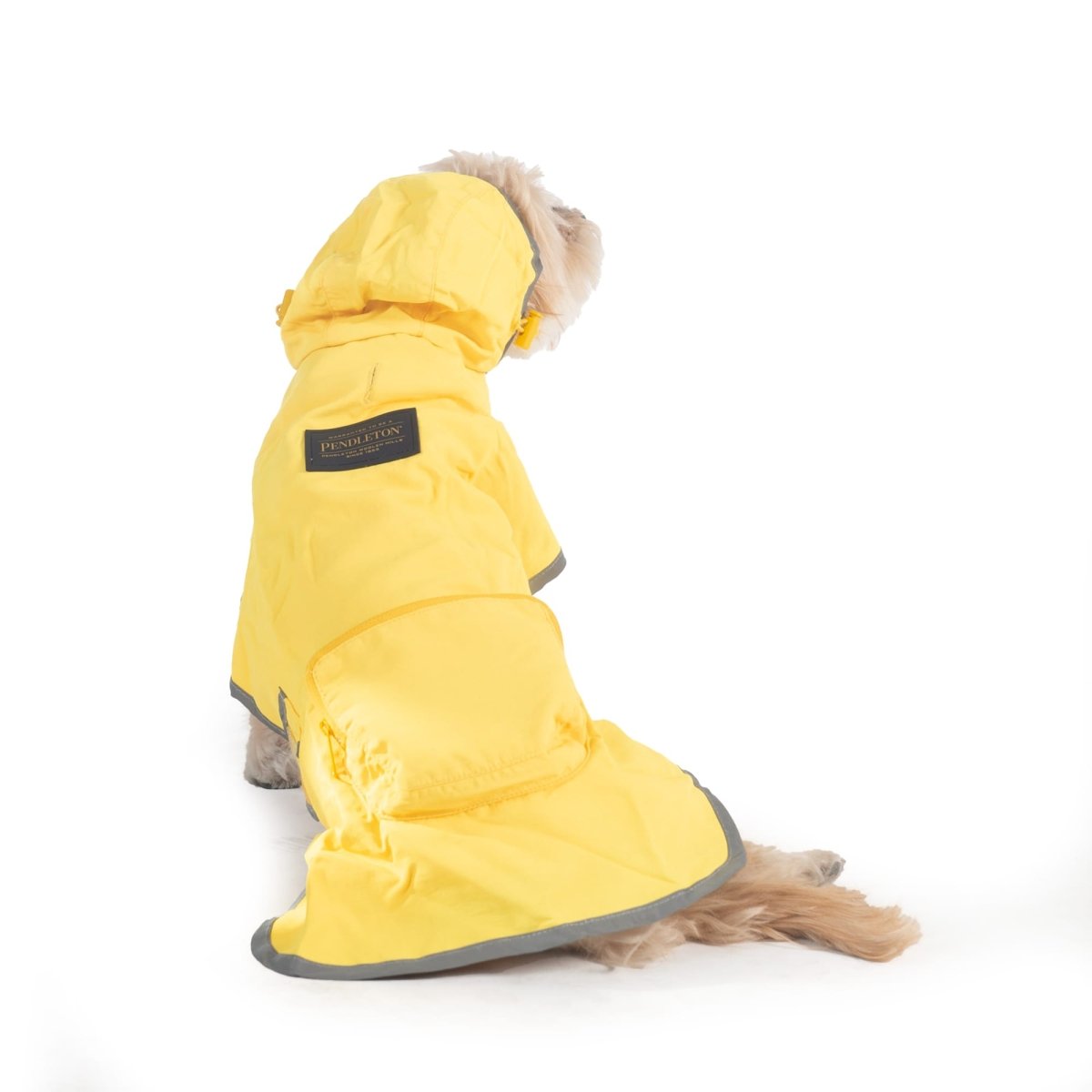 Pendleton Glacier National Park Dog Raincoat | Waterproof Adjustable Jacket with Reflective Trim & Leash Access