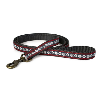 Pendleton Hiker Leash | USA-Made 6ft Grosgrain & Nylon Dog Lead with Antique Brass Hardware