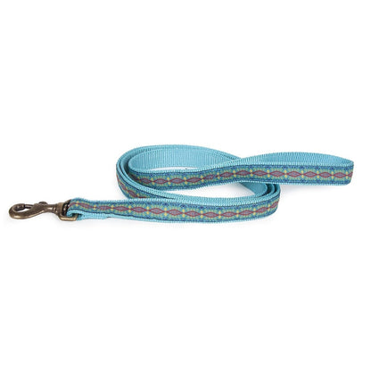 Pendleton Hiker Leash | USA-Made 6ft Grosgrain & Nylon Dog Lead with Antique Brass Hardware