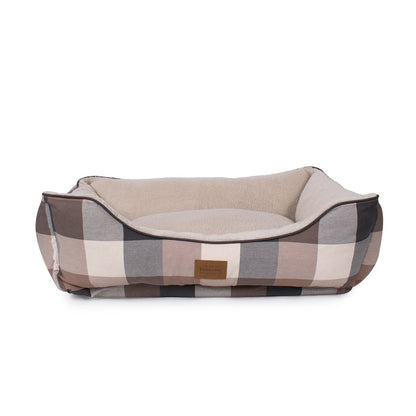 Pendleton Plaid Cozy Kuddler | Plush Bolstered Dog Bed with Washable Cover