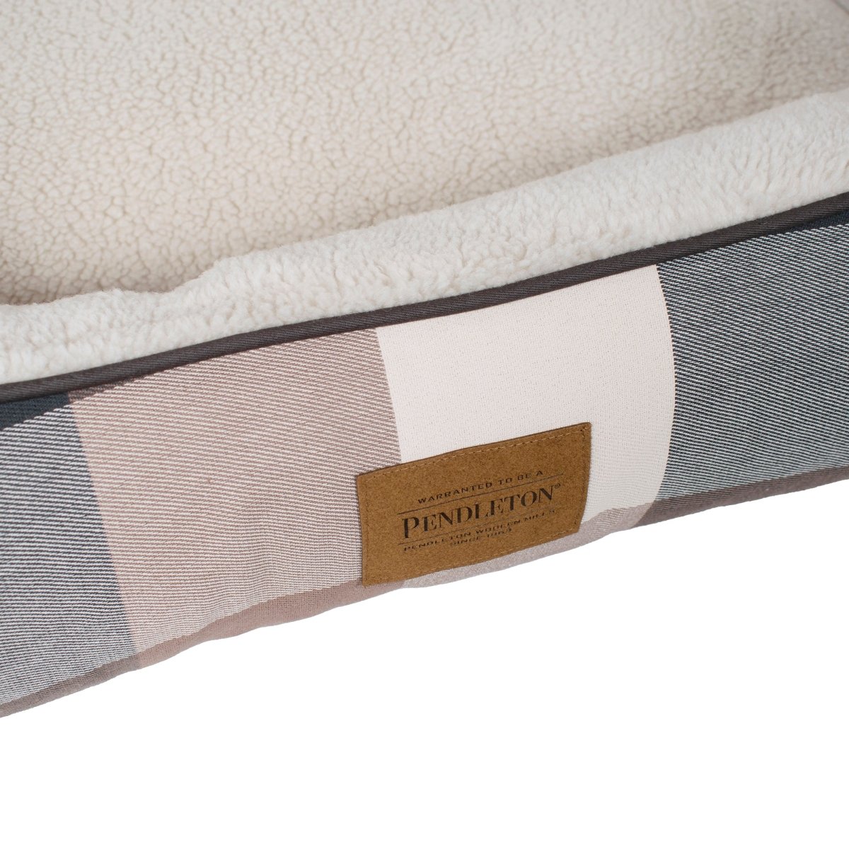 Pendleton Plaid Cozy Kuddler | Plush Bolstered Dog Bed with Washable Cover