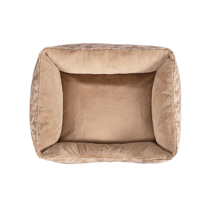Pendleton Kuddler with Fur | Plush Bolstered Dog Bed with Faux Fur Sleep Surface & Washable Cover