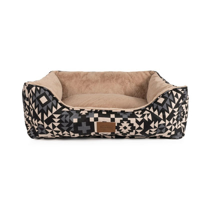 Pendleton Kuddler with Fur | Plush Bolstered Dog Bed with Faux Fur Sleep Surface & Washable Cover