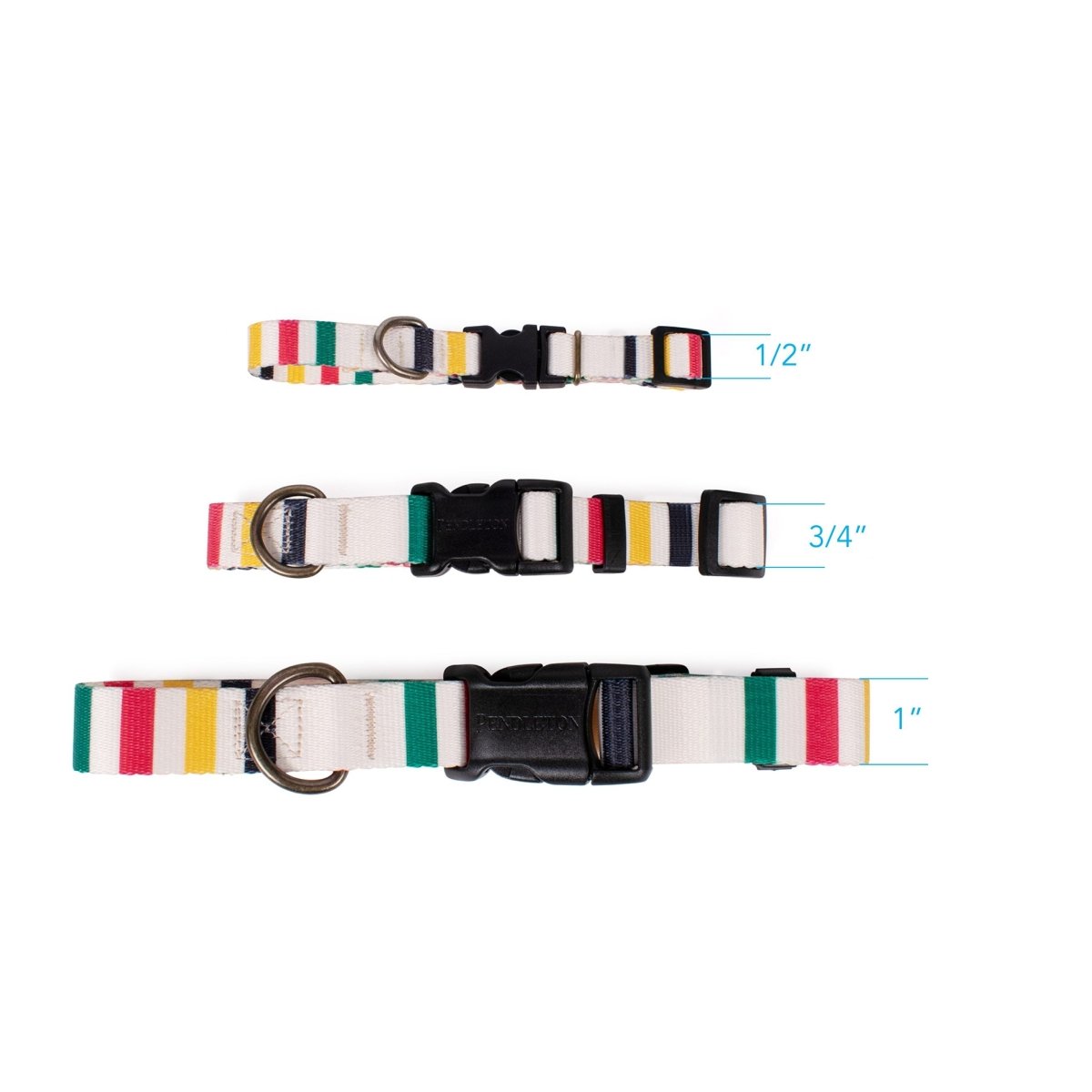 Pendleton National Park Adventure Collar | Adjustable Recycled-Webbing Dog Collar (Made in USA)