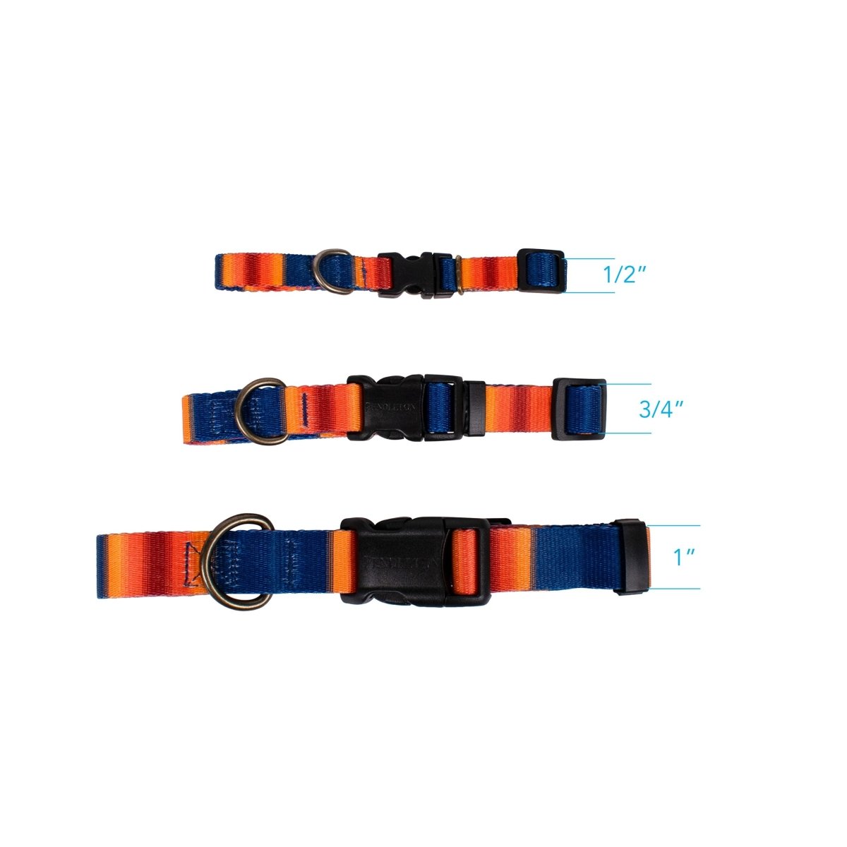 Pendleton National Park Adventure Collar | Adjustable Recycled-Webbing Dog Collar (Made in USA)