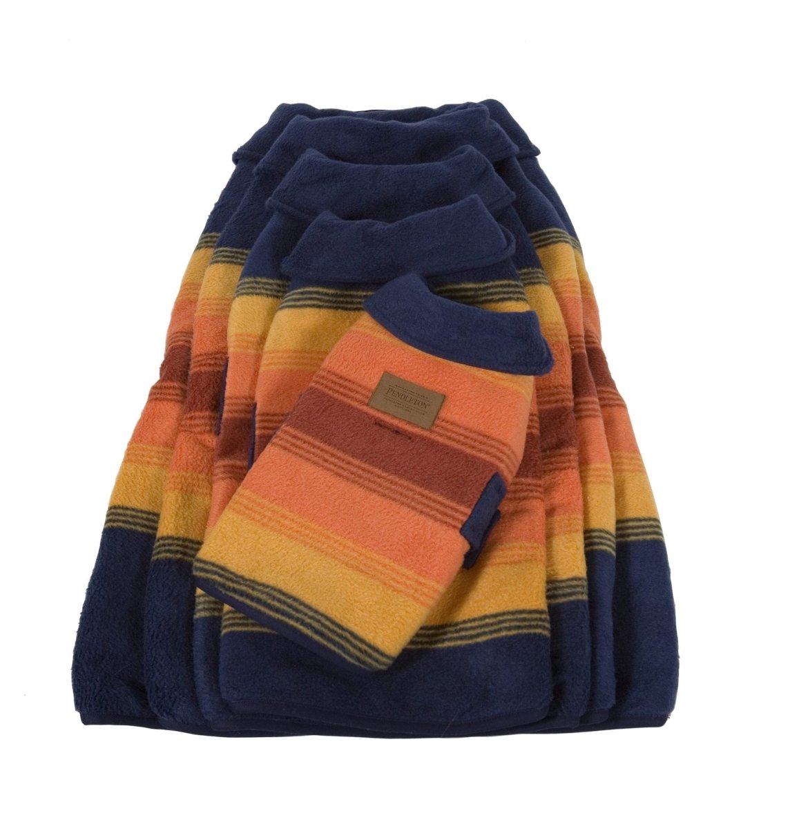 Pendleton National Park Dog Coat | Reversible 320 GSM Polar Fleece Jacket with Adjustable Belt & Leash Access