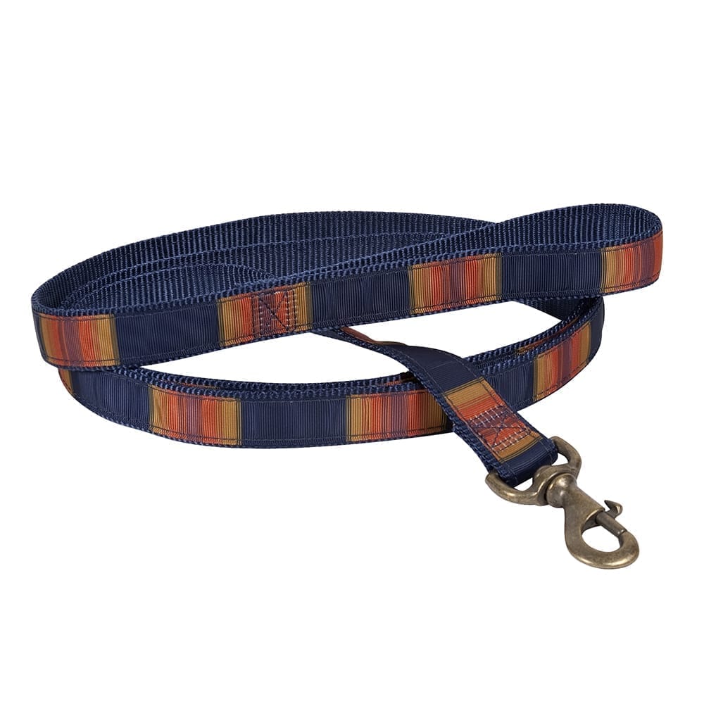 Pendleton National Park Hiker Leash | Durable Nylon Dog Leash with Grosgrain Ribbon & Brass Hardware (Made in USA)