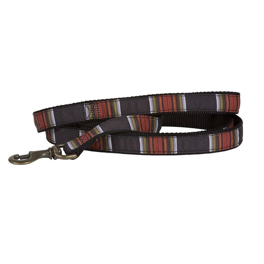 Pendleton National Park Hiker Leash | Durable Nylon Dog Leash with Grosgrain Ribbon & Brass Hardware (Made in USA)