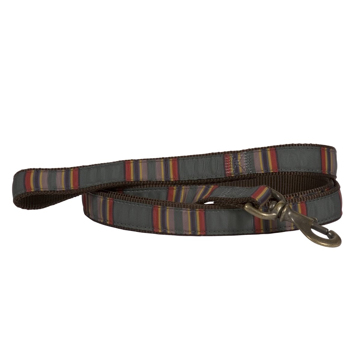 Pendleton National Park Hiker Leash | Durable Nylon Dog Leash with Grosgrain Ribbon & Brass Hardware (Made in USA)