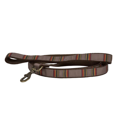 Pendleton National Park Hiker Leash | Durable Nylon Dog Leash with Grosgrain Ribbon & Brass Hardware (Made in USA)
