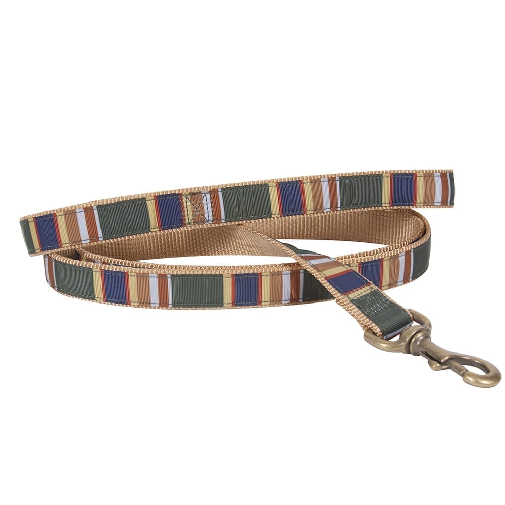 Pendleton National Park Hiker Leash | Durable Nylon Dog Leash with Grosgrain Ribbon & Brass Hardware (Made in USA)