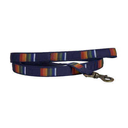 Pendleton National Park Hiker Leash | Durable Nylon Dog Leash with Grosgrain Ribbon & Brass Hardware (Made in USA)