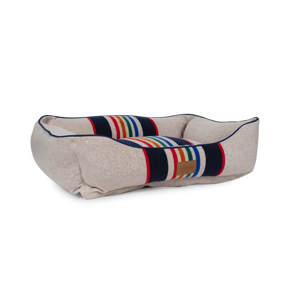 Pendleton National Park Kuddler | Non-Pill Fleece Bolster Dog Bed with Recycled Fill & Washable Cover