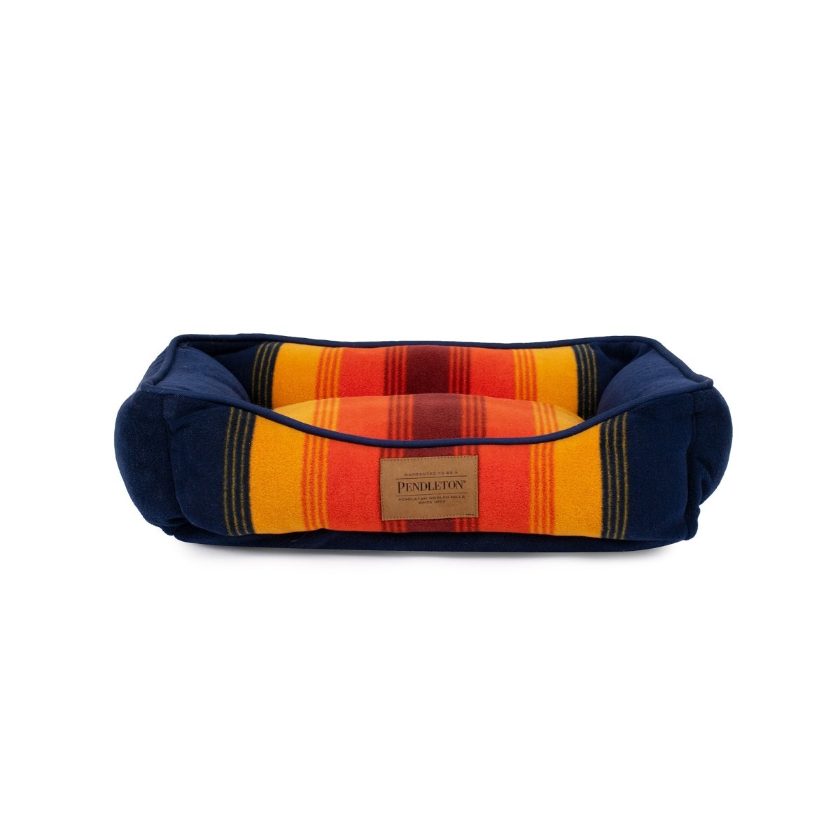 Pendleton National Park Kuddler | Non-Pill Fleece Bolster Dog Bed with Recycled Fill & Washable Cover