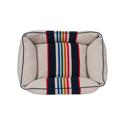 Pendleton National Park Kuddler | Non-Pill Fleece Bolster Dog Bed with Recycled Fill & Washable Cover