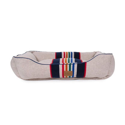 Pendleton National Park Kuddler | Non-Pill Fleece Bolster Dog Bed with Recycled Fill & Washable Cover